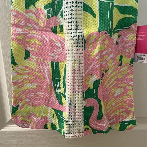 Lilly Pulitzer for Target Flamingo Fan Dance Shift Dress Girls Size XS 4-5 NWT - Picture 4 of 11